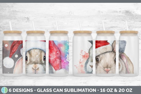 Christmas Bunny Glass Can Embroidery Design Review