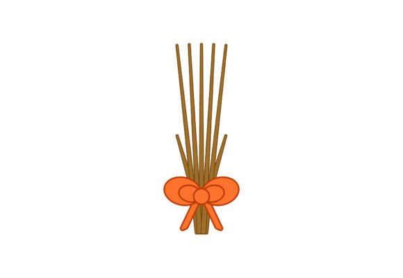 Christmas Rod Illustration Artwork for Branding and Design Projects