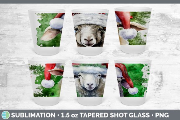Christmas Sheep Shot Glass Sublimation Review