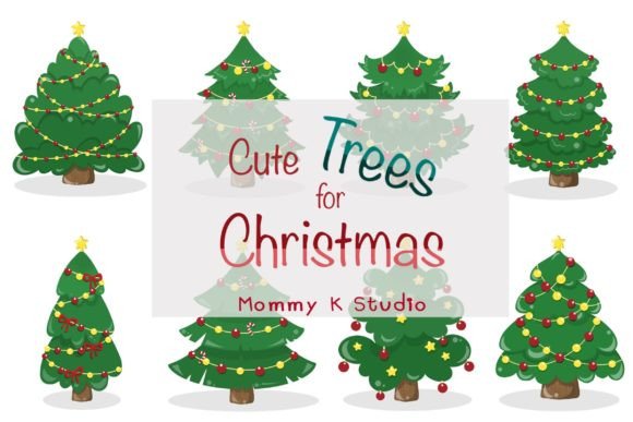 Christmas Tree Set7 Illustrations Review