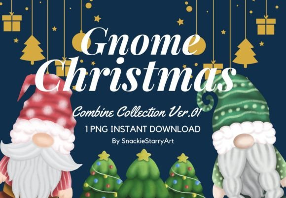 Gnome Combine Christmas Ver.01 Illustrations